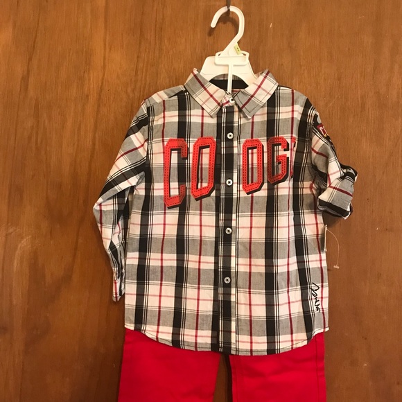 Coogi Boys Button Down shirt & pants matching set - Picture 3 of 7